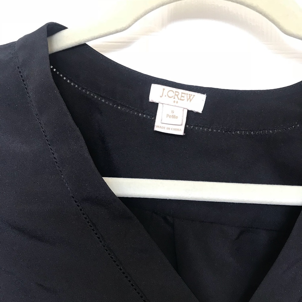 J. Crew Black Blouse